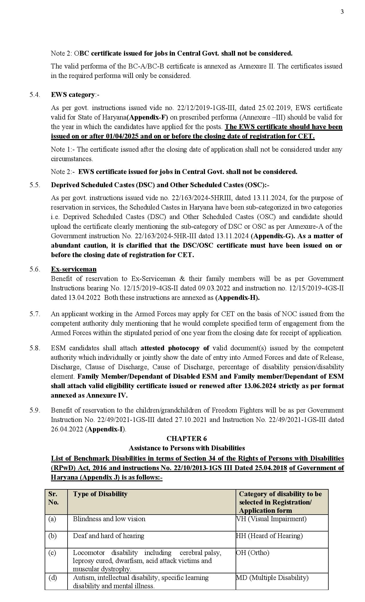 Haryana CET 2025 Notification