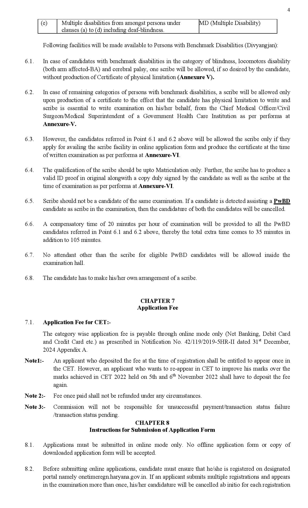 Haryana CET 2025 Notification