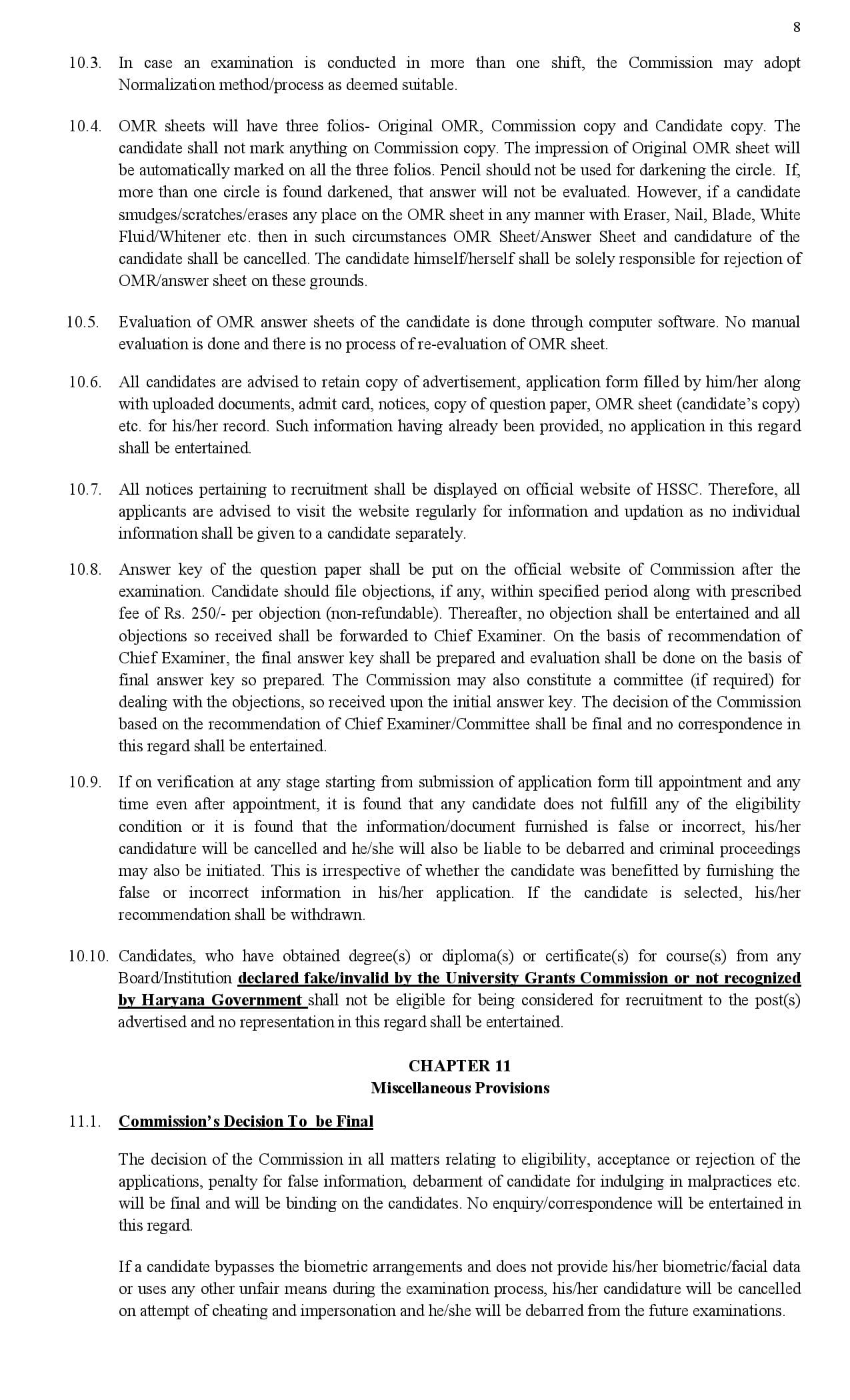 Haryana CET 2025 Notification