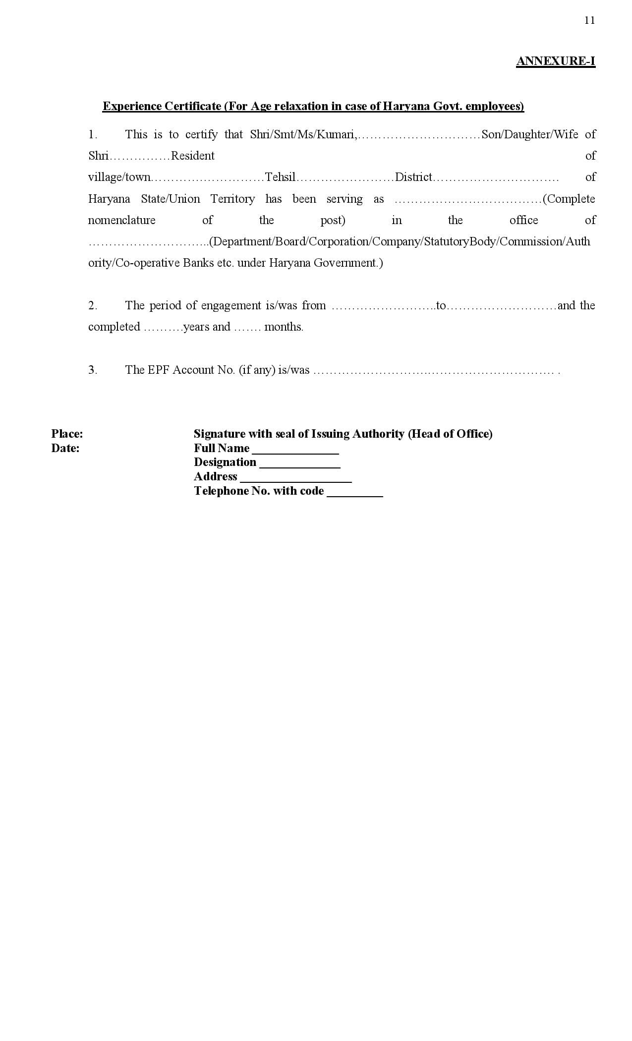 Haryana CET 2025 Notification