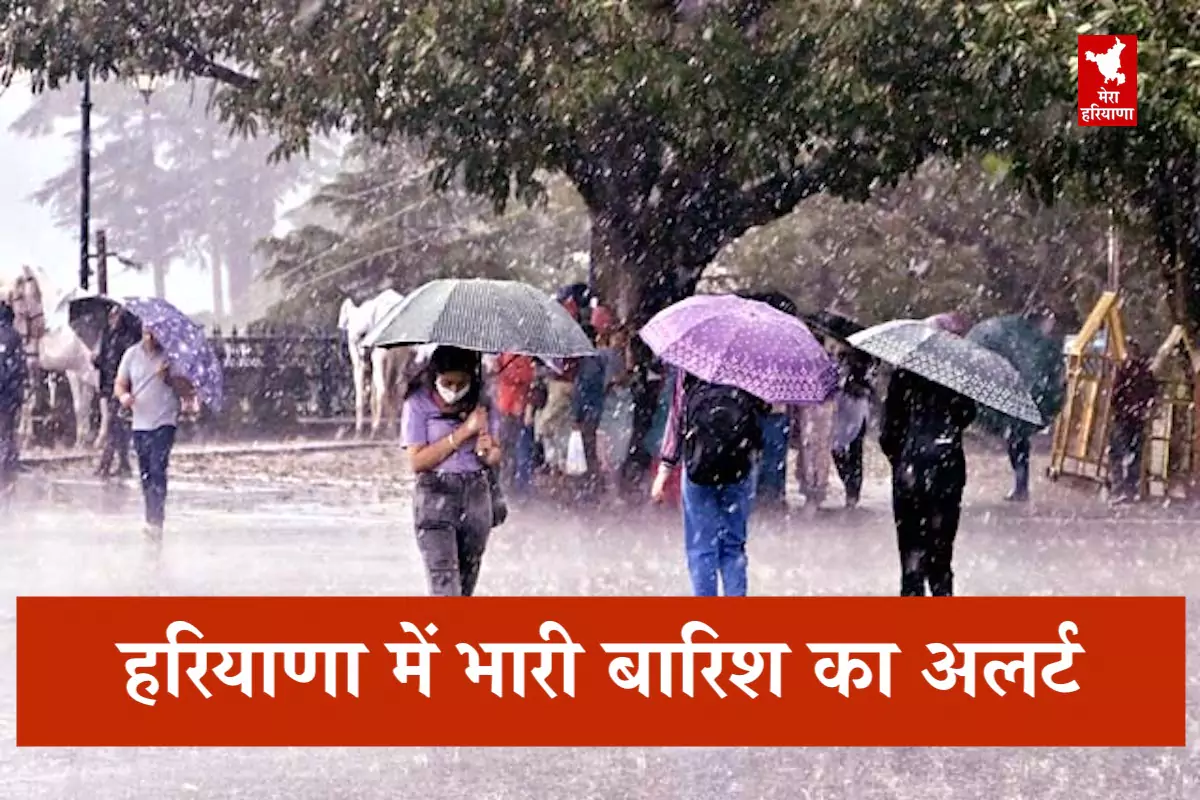haryana weather alert, Haryana Rain Alert Today, हरियाणा आज भारी बारिश का अलर्ट