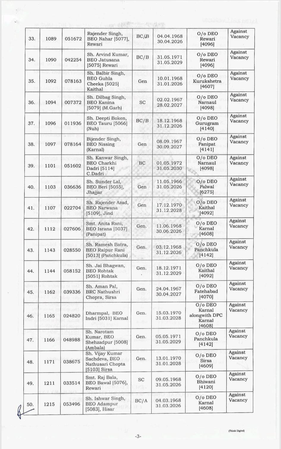 हरियाणा शिक्षा विभाग में बड़ी प्रशासनिक फेरबदल, 50 खंड शिक्षा अधिकारियों को मिली पदोन्नति 12 615522110 2048618835996602 2837701369712969320 n