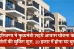 Rewari News, Haryana News, Mukhyamantri Shahri Awas Yojana, Urban Housing Scheme Haryana, Rewari Flats Booking, HFA Haryana, Affordable Housing Haryana, हरियाणा