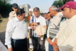 The Deputy Commissioner visited the fields to inspect the Girdawari crop inspection and issued neces