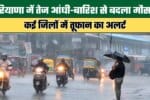 Weather takes a turn in Haryana due to strong winds and rain