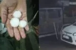 Hail falls in Haryana accompanied by heavy rain. 1 edited