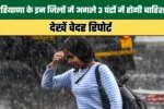 Rain expected in these districts of Haryana within the next 3 hours