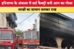 हरियाणा के अंबाला में शर्ट फैक्ट्री बनी आग का गोला 6426
